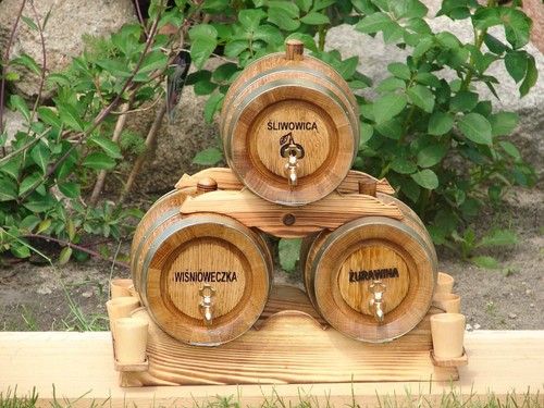 Holz pyramide partyfass - holz, 3x5
