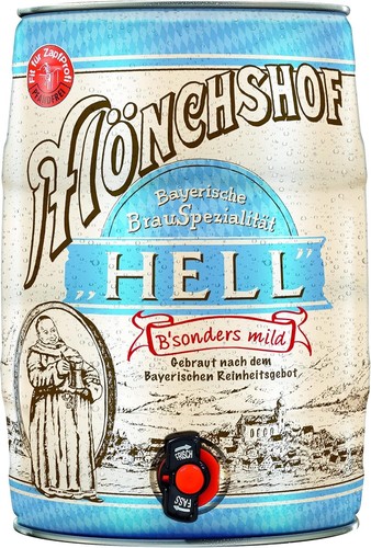 Mönchshof hell bier 5 liter - bier,