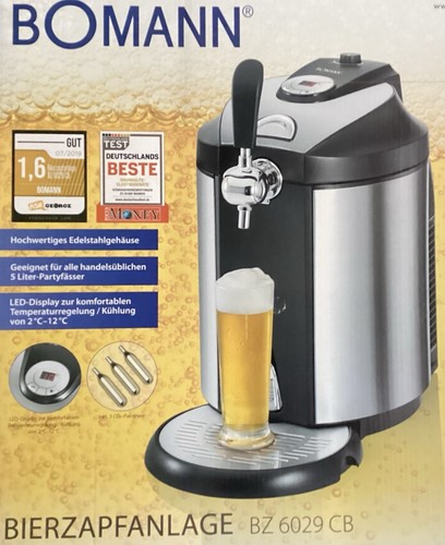 Bierzapfanlage bomann 6029 - bierzapfanlage, bz