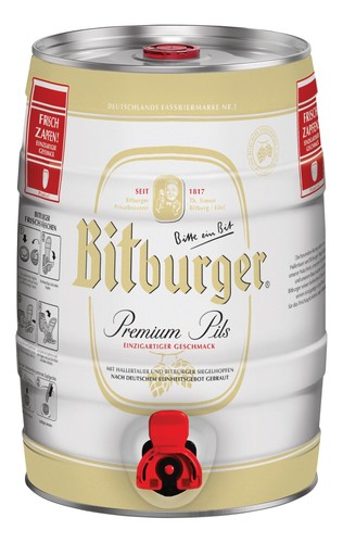 Bitburger pils partyfass 5l - bitburger®,