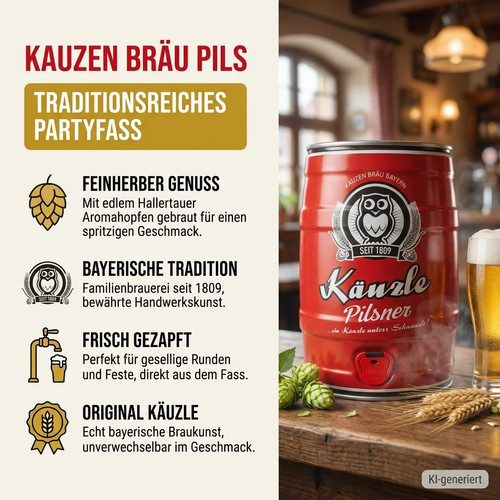 Käuzle pilsner partyfass - käuzle,