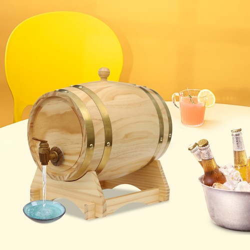 Liter kiefernholz weinfass - liter,